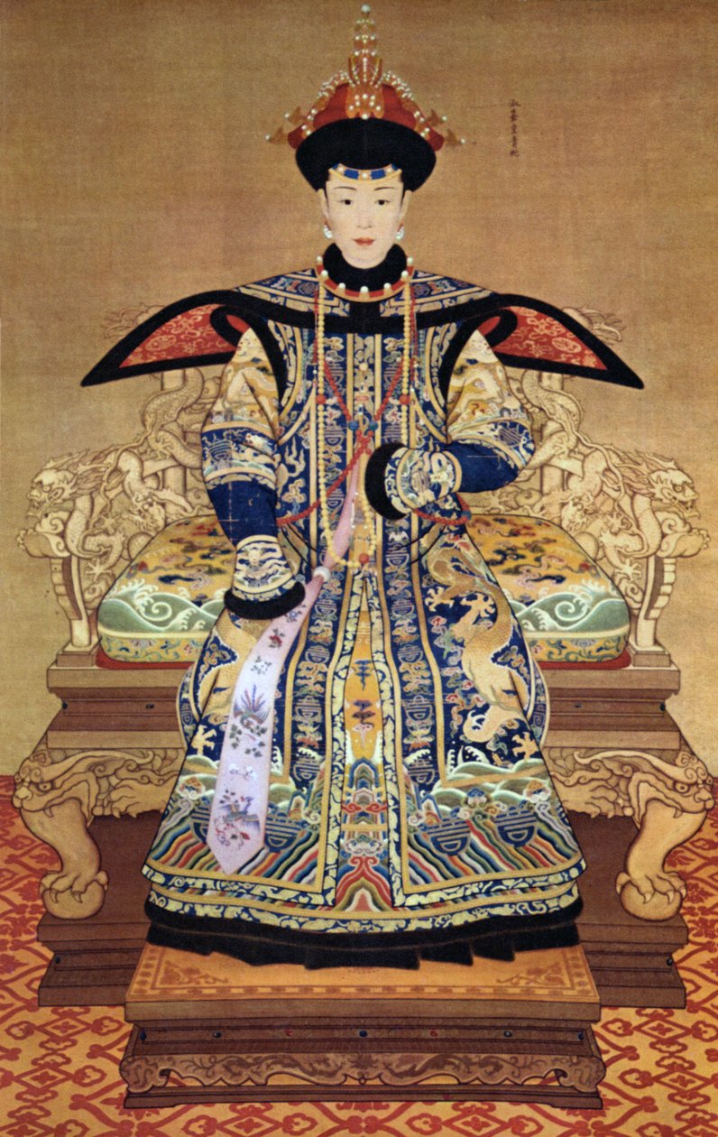 Retrato da imperatriz chinesa, 1600 de Chinese School