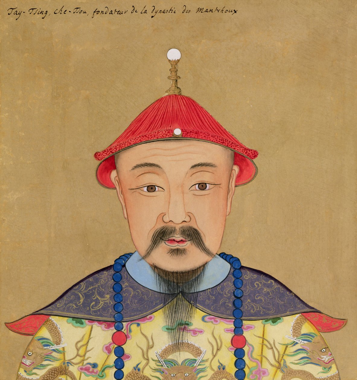 Retrato de Tai Tsin Che-Tsou (1638-1661) de Chinese School