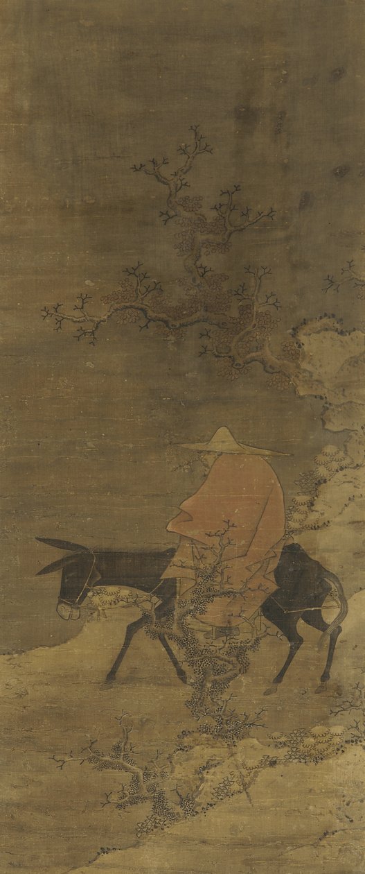 Andar pela neve em busca das flores de ameixeiras, Dinastia Ming ou Qing, do século XV ao XVIII de Chinese School