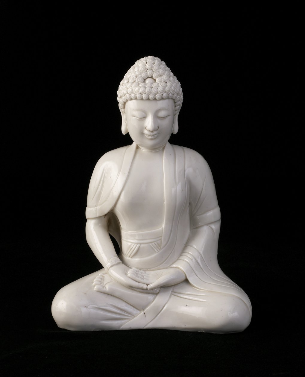 Buda sentado, província de Fujian, dinastia Ming ou Qing (cerâmica) de Chinese School