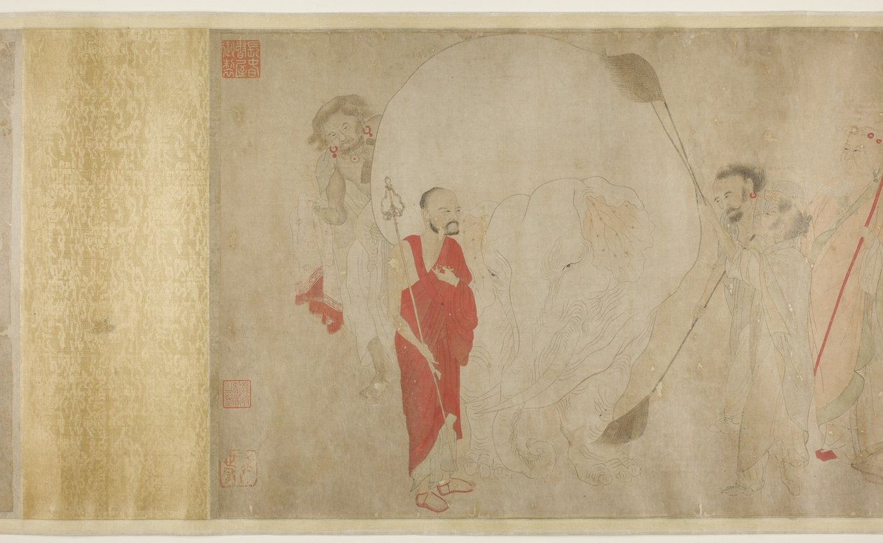 Lavando o elefante branco, dinastia Ming de Chinese School