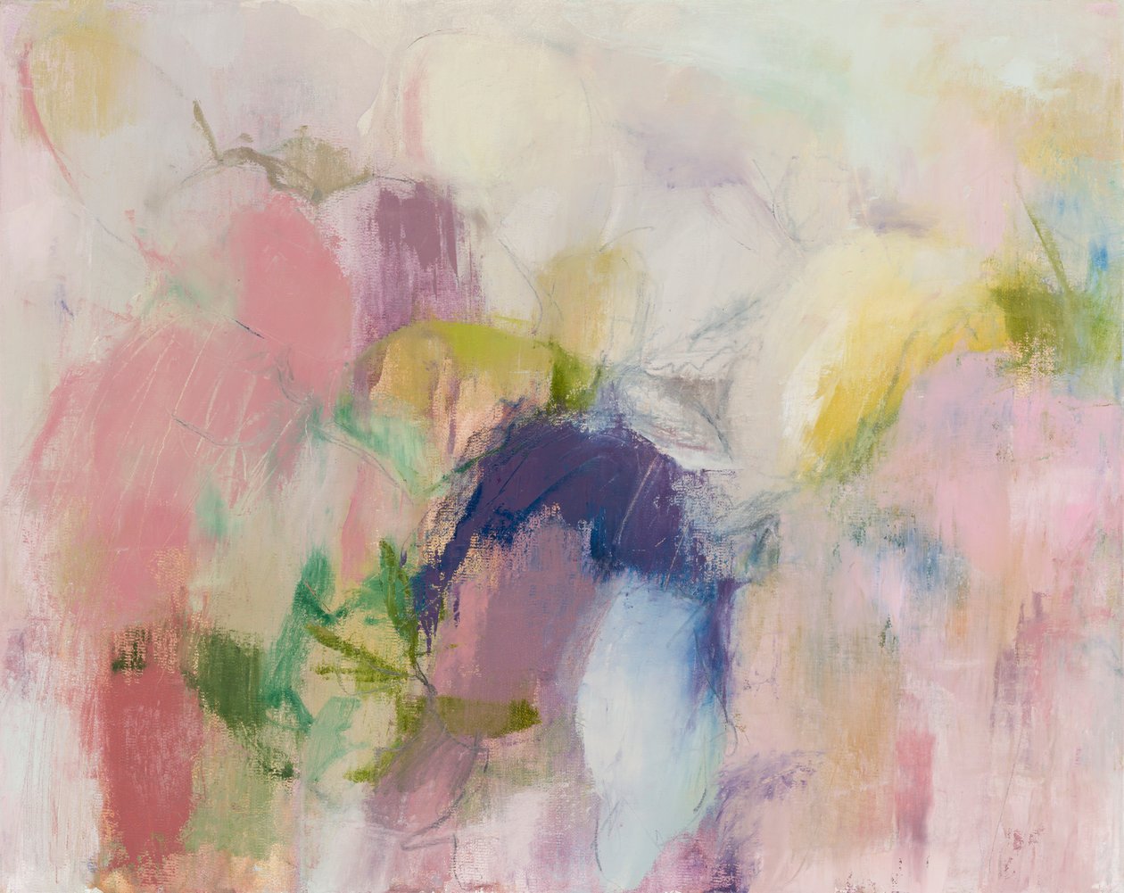 Composição abstrata, série Formas orgânicas, 2019 de Ching Fun Tso