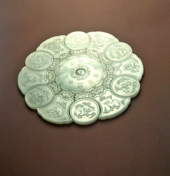 Calendário das Feras, 1736-95 (jade) de Ching Period Chinese School