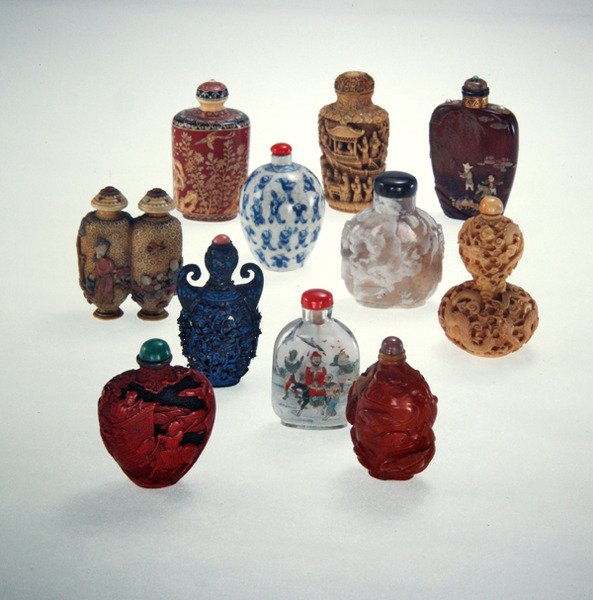 Frascos de rapé de Ching Period Chinese School