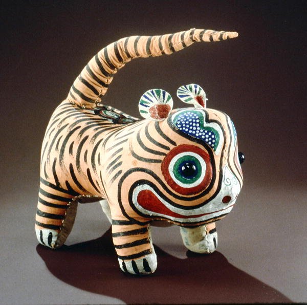 Tigre (pano pintado) (veja também 341891) de Ching Period Chinese School