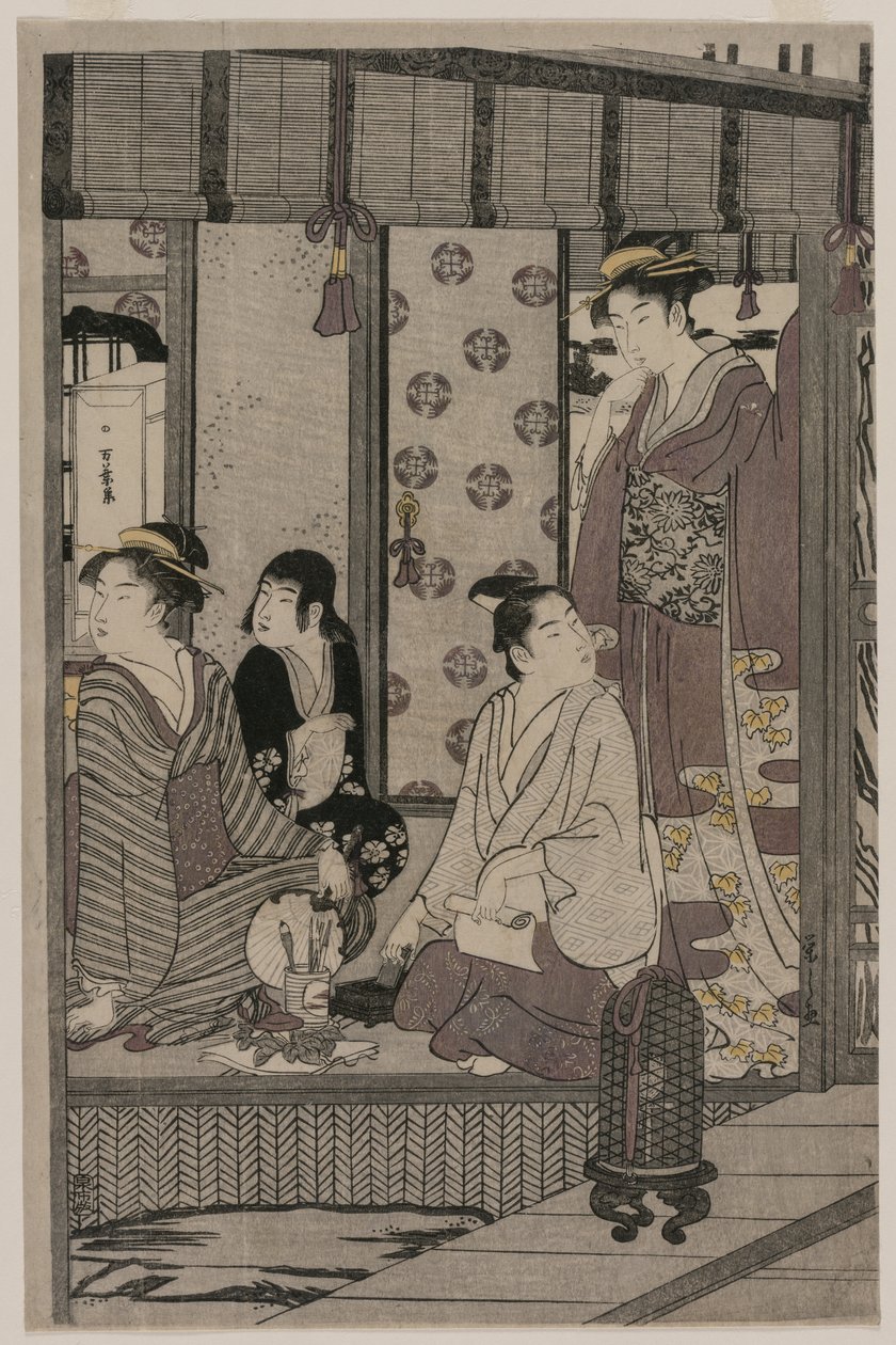 Morning Glory da série The Tale of Genji in Elegant Modern Dress, c. 1790 de Chobunsai Eishi