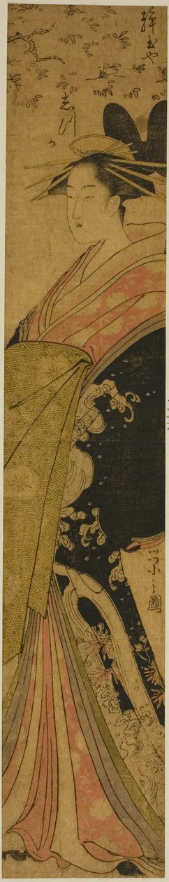 A cortesã Shizuka do Shizutamaya de Chobunsai Eishi