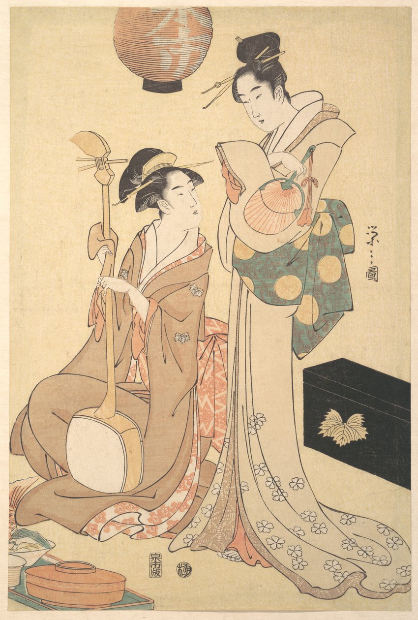 Duas gueixas de Chobunsai Eishi