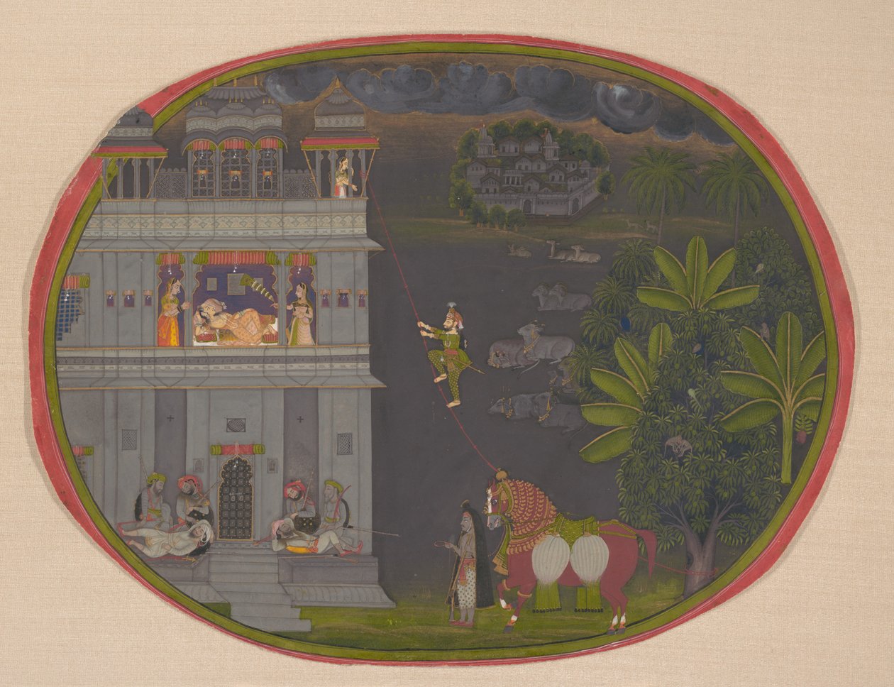 Escapada à noite :, ca. 1800-10. de Chokha