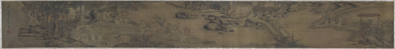 Agricultores a lutar na Primavera de Chong Zhang