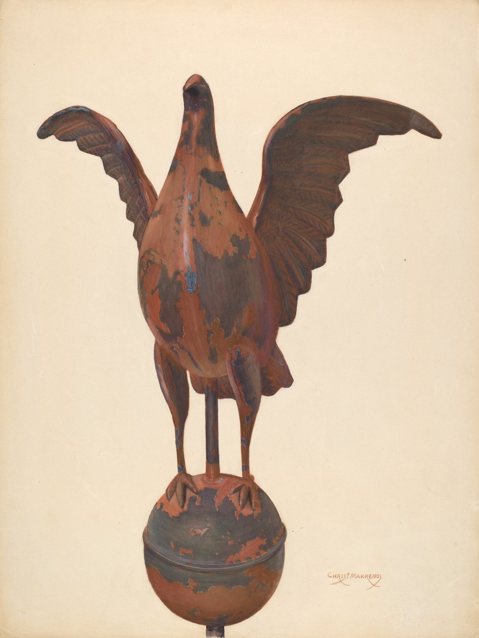 Pombo de mastro de bandeira de Chris Makrenos