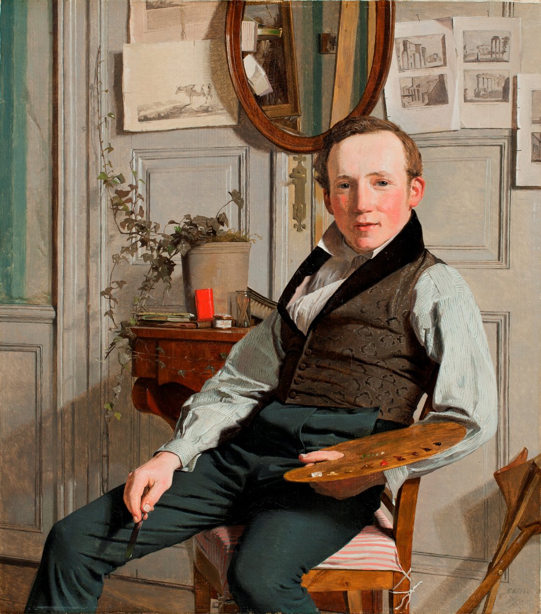 Retrato de Frederik Sødring de Christen Schjellerup Købke