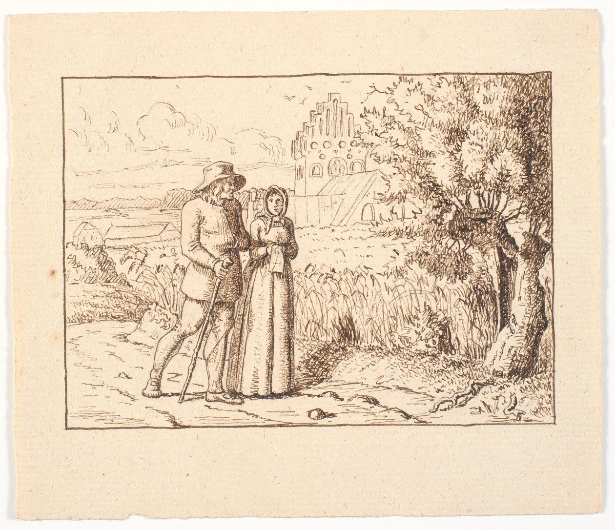 Ilustração para S. St. Blicher, As Três Evas Sagradas de Christen Dalsgaard