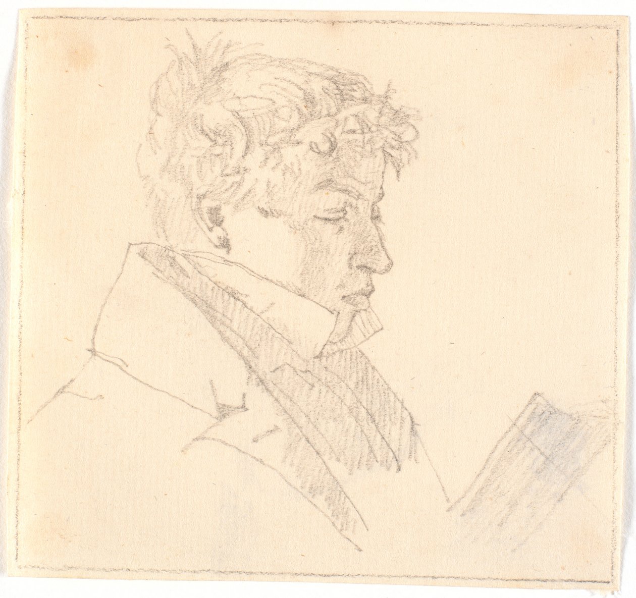 Lendo jovem, irmão mais velho do artista, pastor Carl Adolf Købke (1804-1840) ? de Christen Købke
