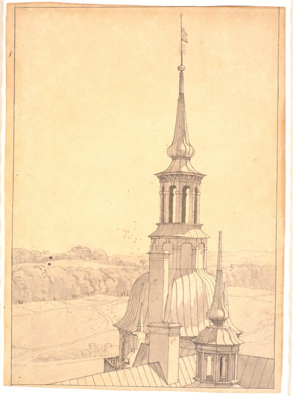 Uma das Pequenas Torres do Castelo de Frederiksborg de Christen Købke