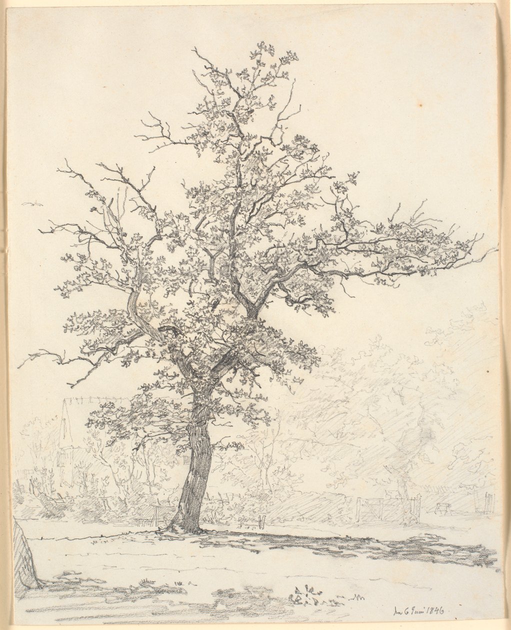 Lote de um jardim de Christen Købke