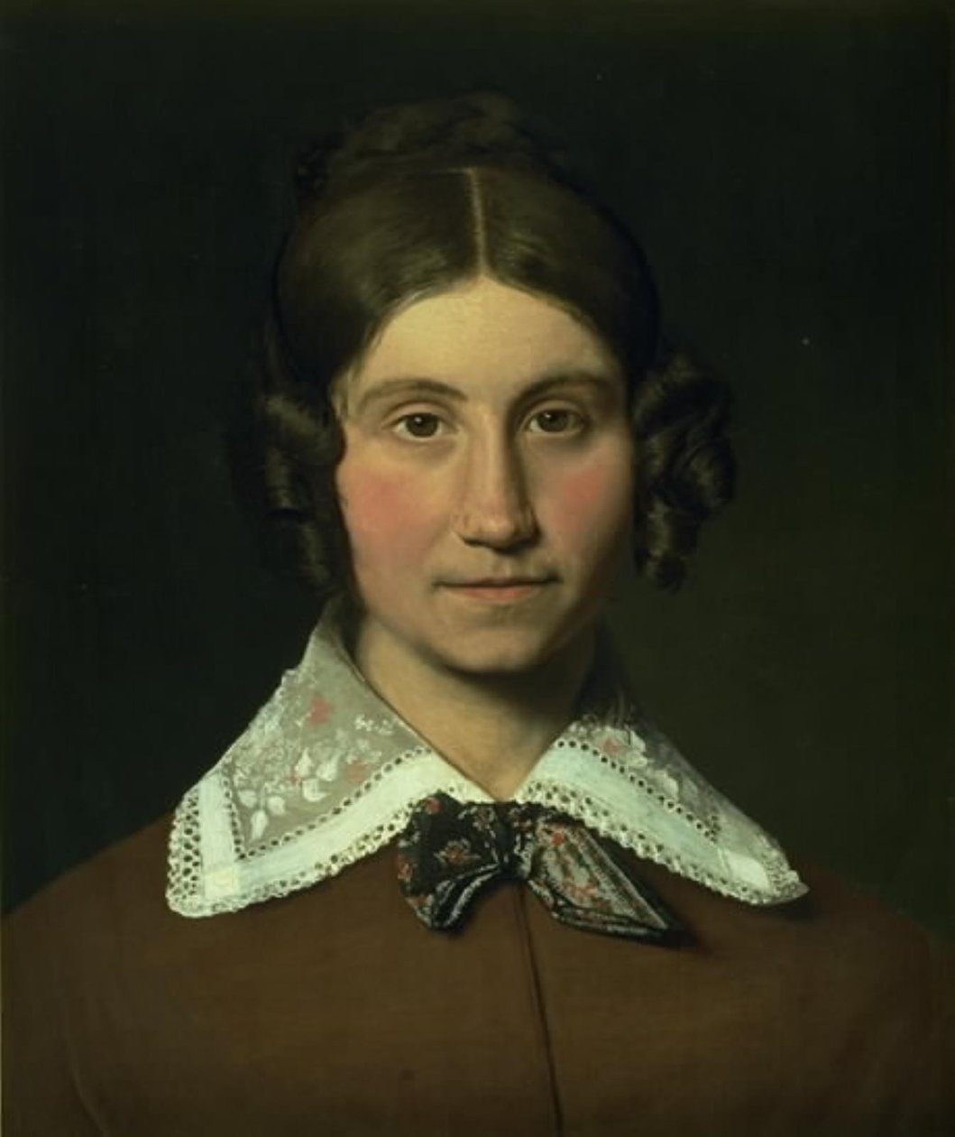 Retrato de Emilie Krohn, née Købke, cunhada do artista de Christen Købke