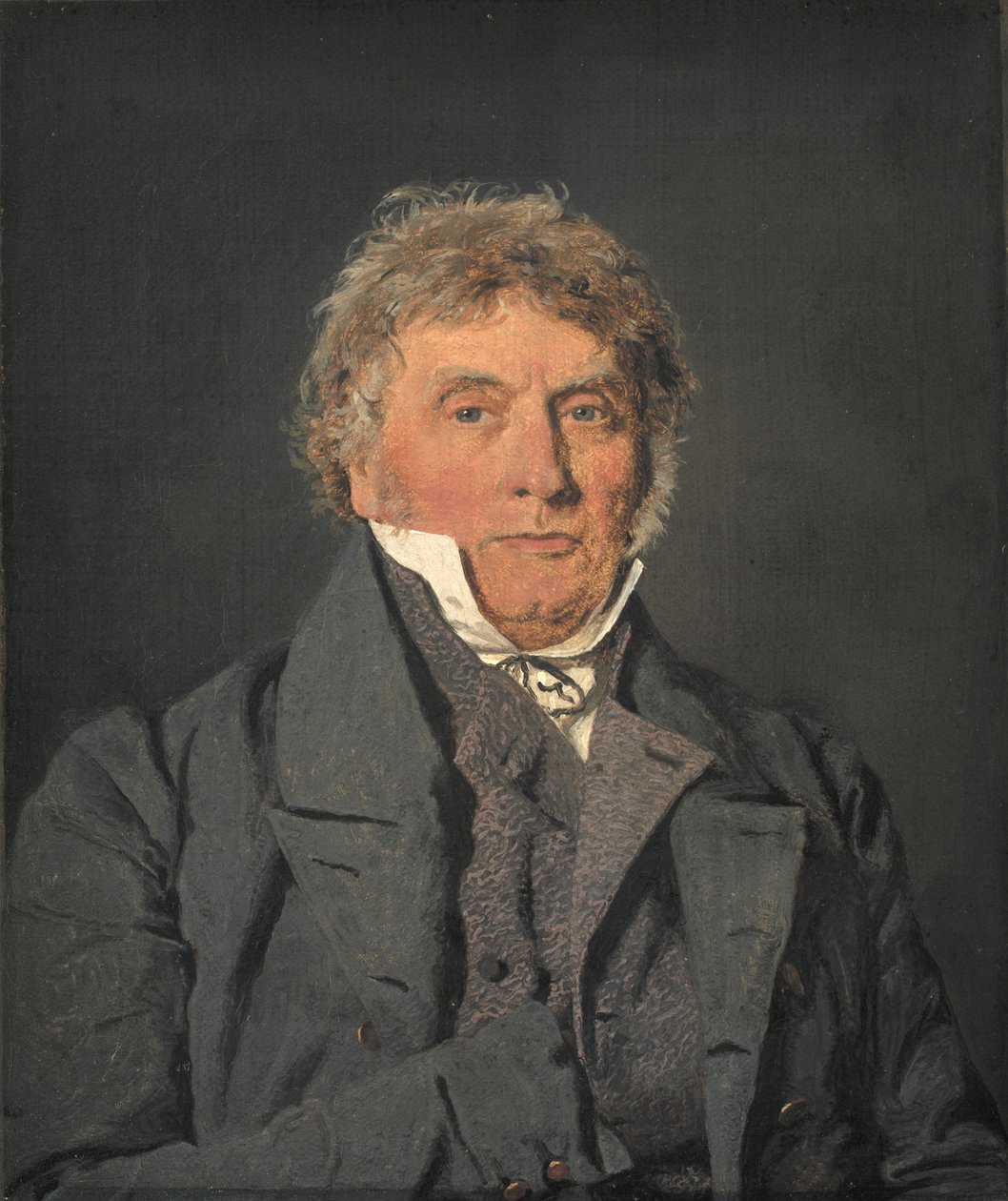 Retrato do Pai do Artista, Mestre Baker Peter Berendt Købke de Christen Købke