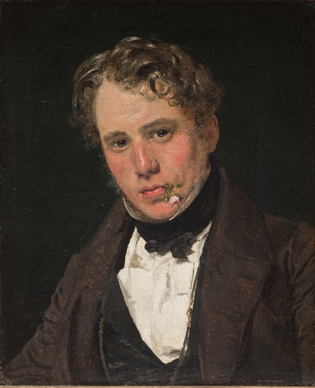Retrato do pintor Wilhelm Marstrand de Christen Købke