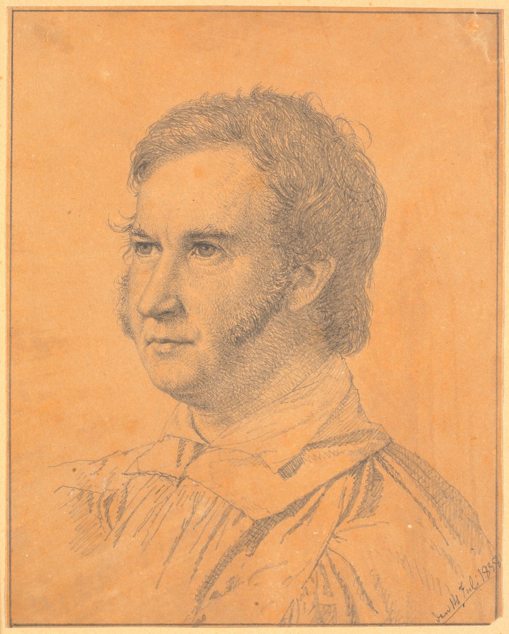 Retrato de Jacob Georg Købke (Conselheiro de Justiça, físico paroquial em Nykøbing F.) de Christen Købke