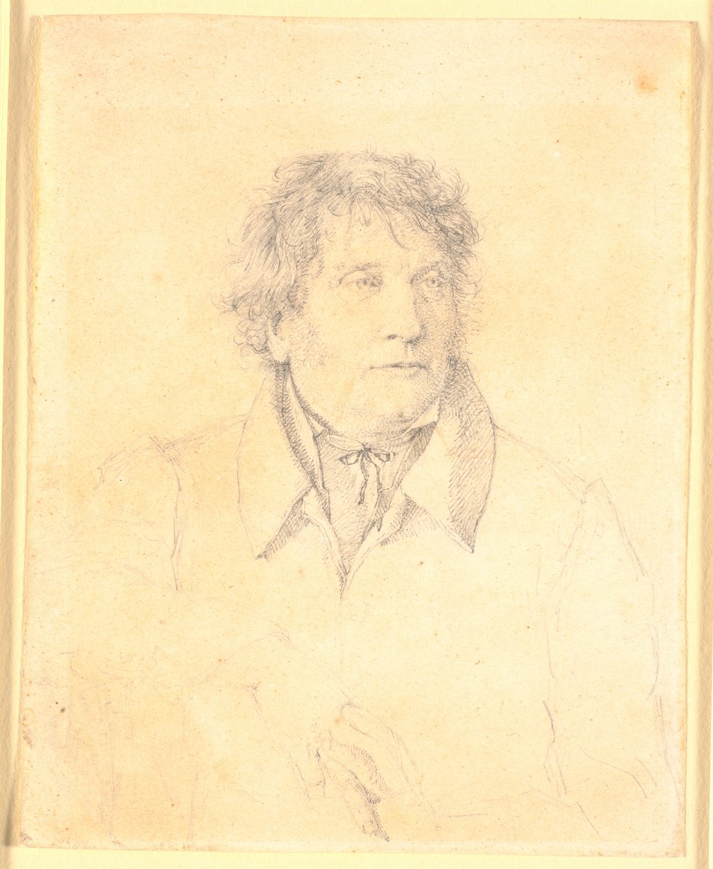 Retrato do pai, mestre padeiro P.B. Købke de Christen Købke
