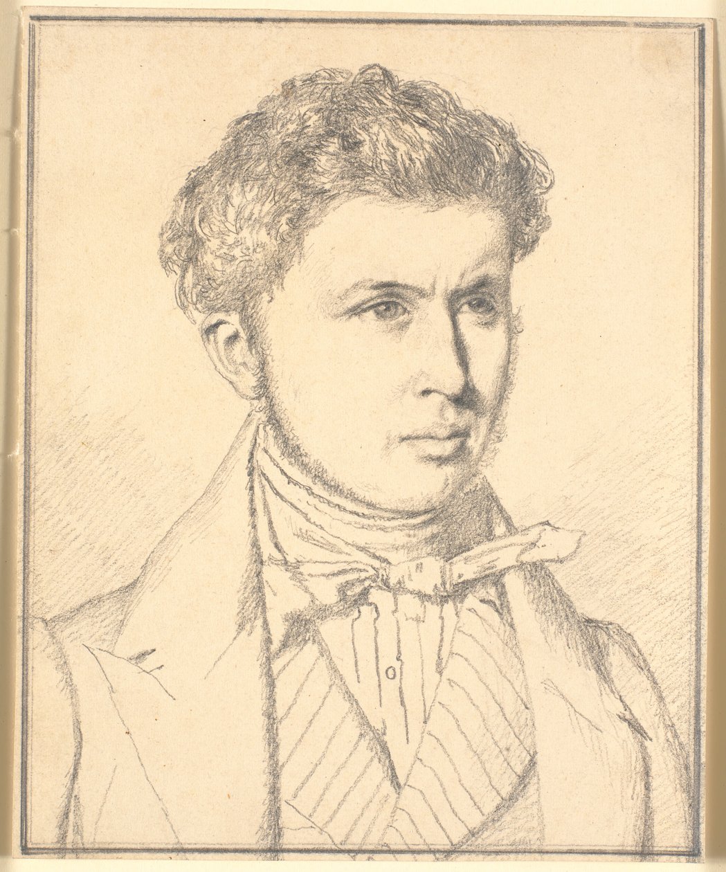Retrato do irmão do artista, H.P.N. Købke (1812-39) de Christen Købke
