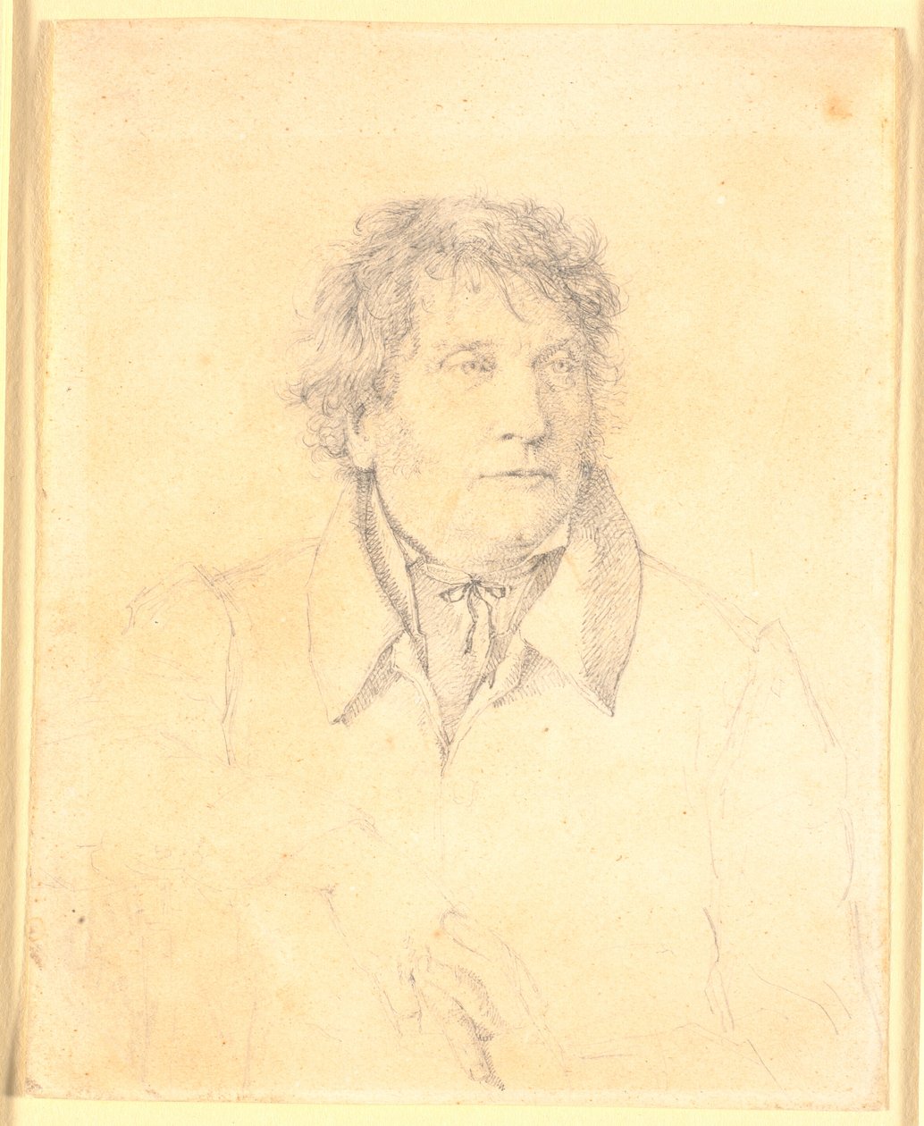 Retrato do pai, mestre padeiro P.B. Købke de Christen Købke