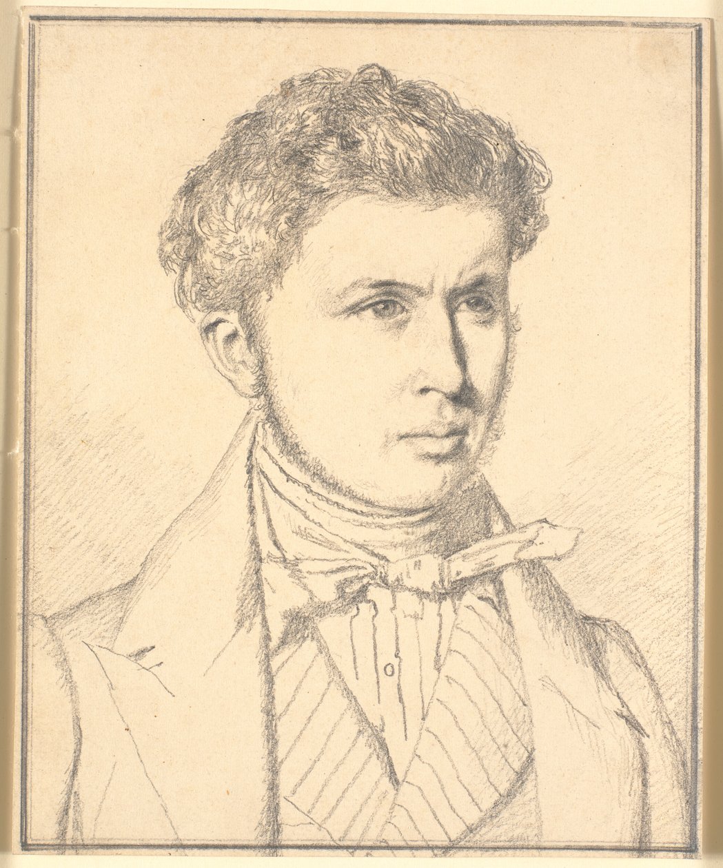 Retrato do irmão do artista, H.P.N. Købke (1812-39) de Christen Købke