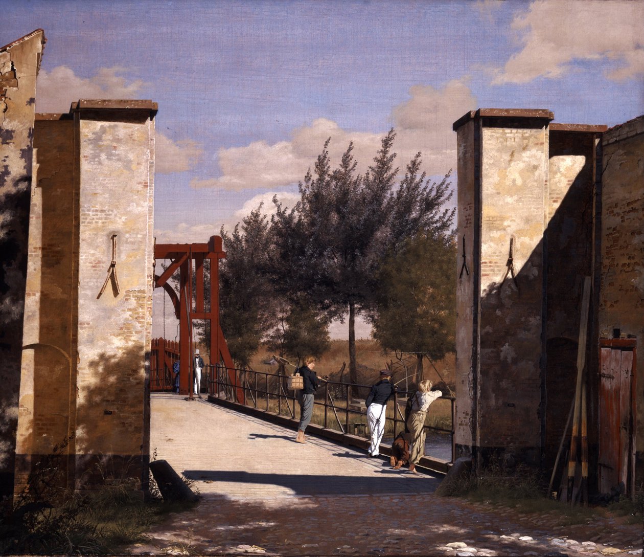 O Portão Norte da Cidadela, 1834 de Christen Schjellerup Købke