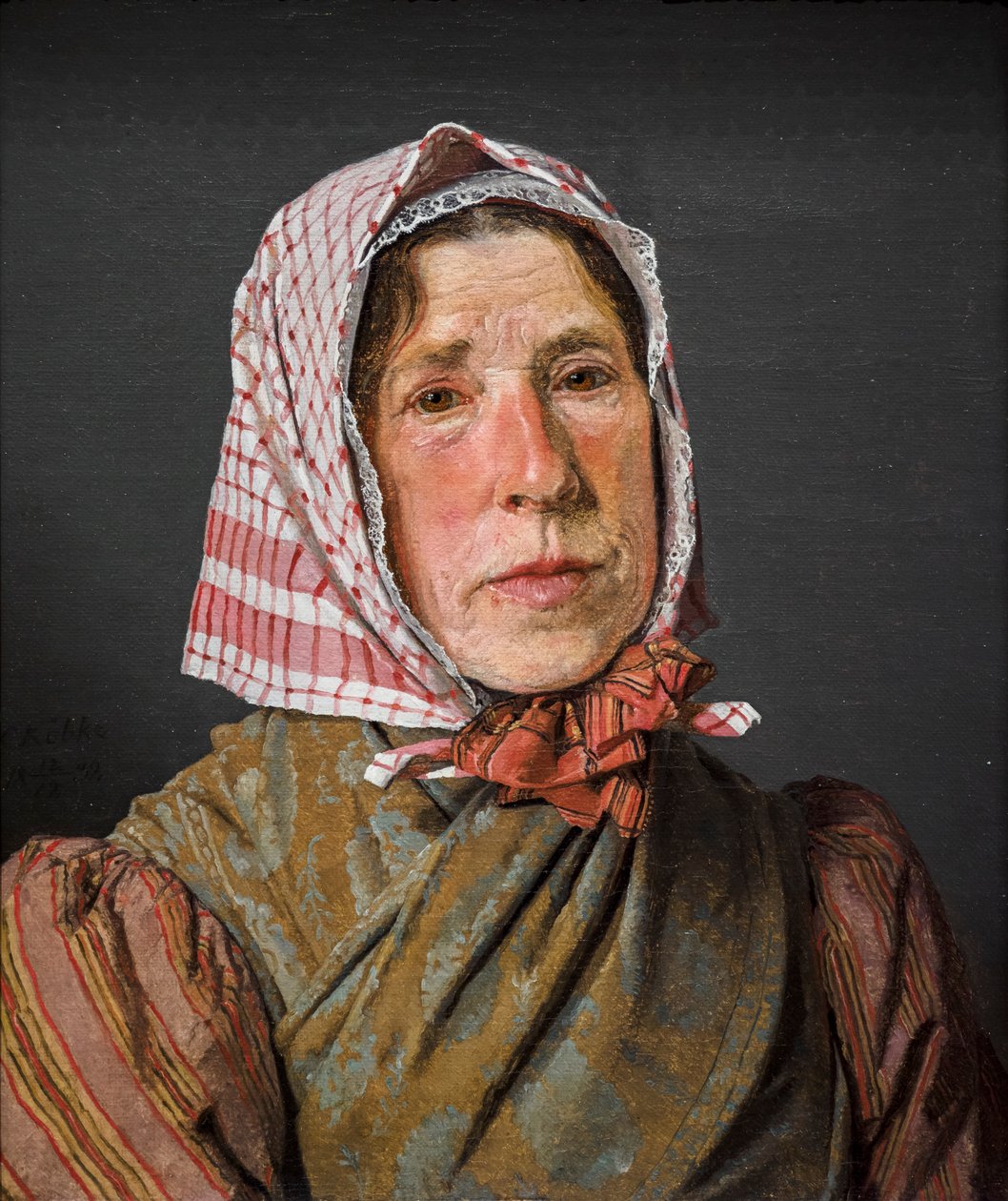 Antiga. Mulher camponesa de Christen Schjellerup Kobke