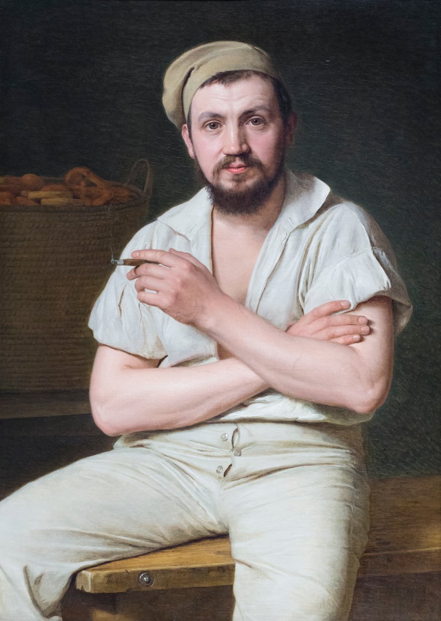 Retrato de Wilhelm Bendz, cerca de 1830 (óleo sobre tela) de Christen Schjellerup Kobke