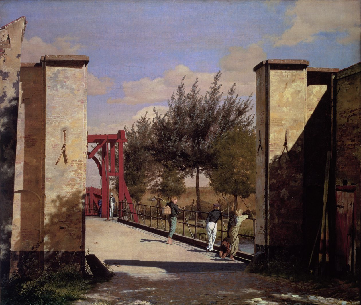 O Portão Norte da Cidadela, 1834 de Christen Schjellerup Kobke