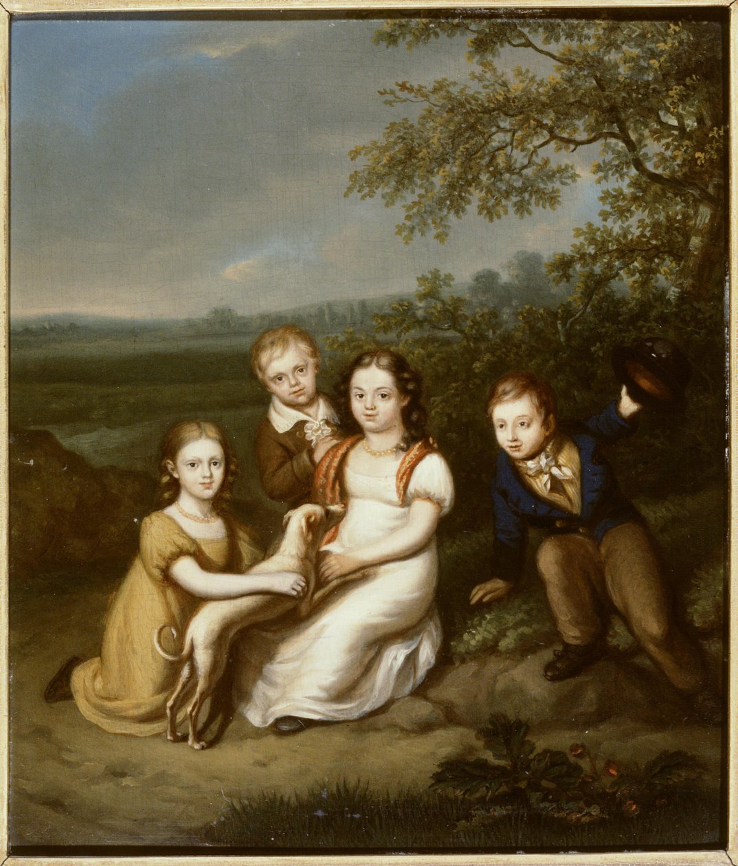 Retrato dos filhos de Nicolaas van Heukelom (1761-1809) de Christiaan van Geelen