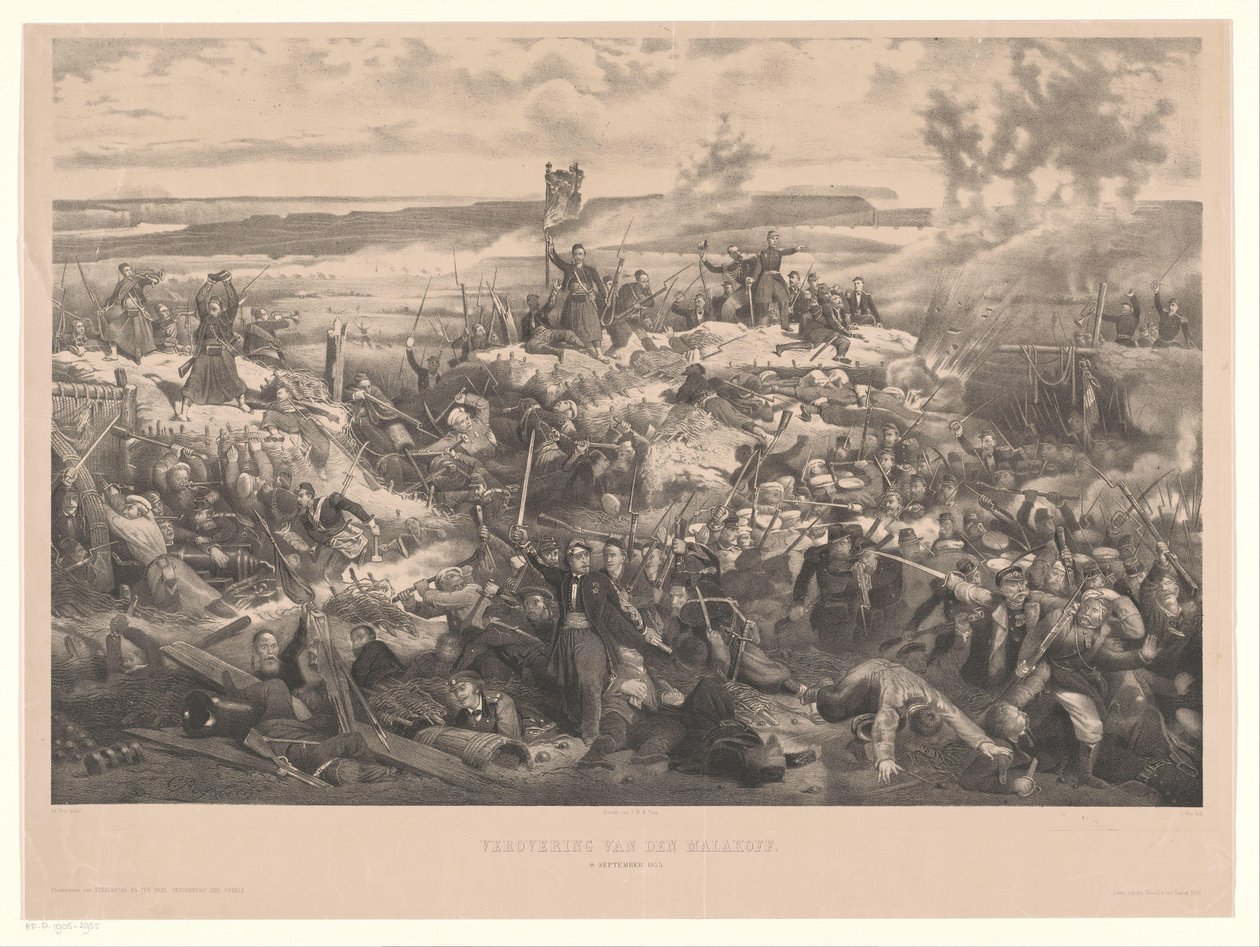 Batalha de Malakhov
Captura de den Malakoff. 8 de Setembro de 1855 (título sobre o objecto) de Christiaan Bos