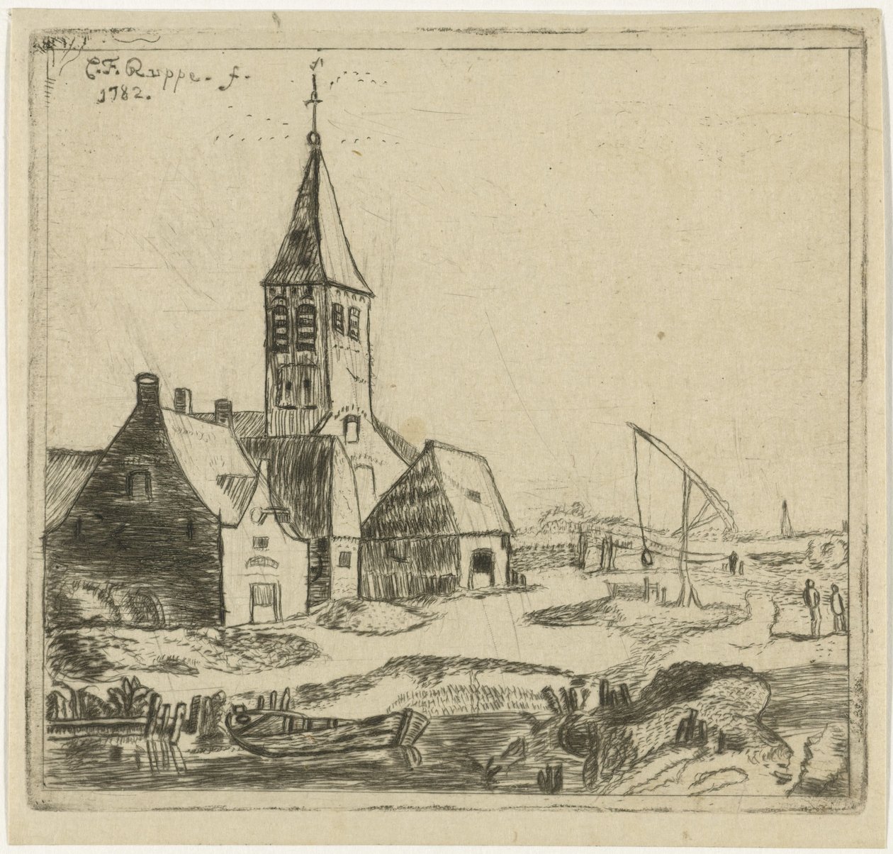 Igreja da aldeia de Christiaan Friedrich Ruppe