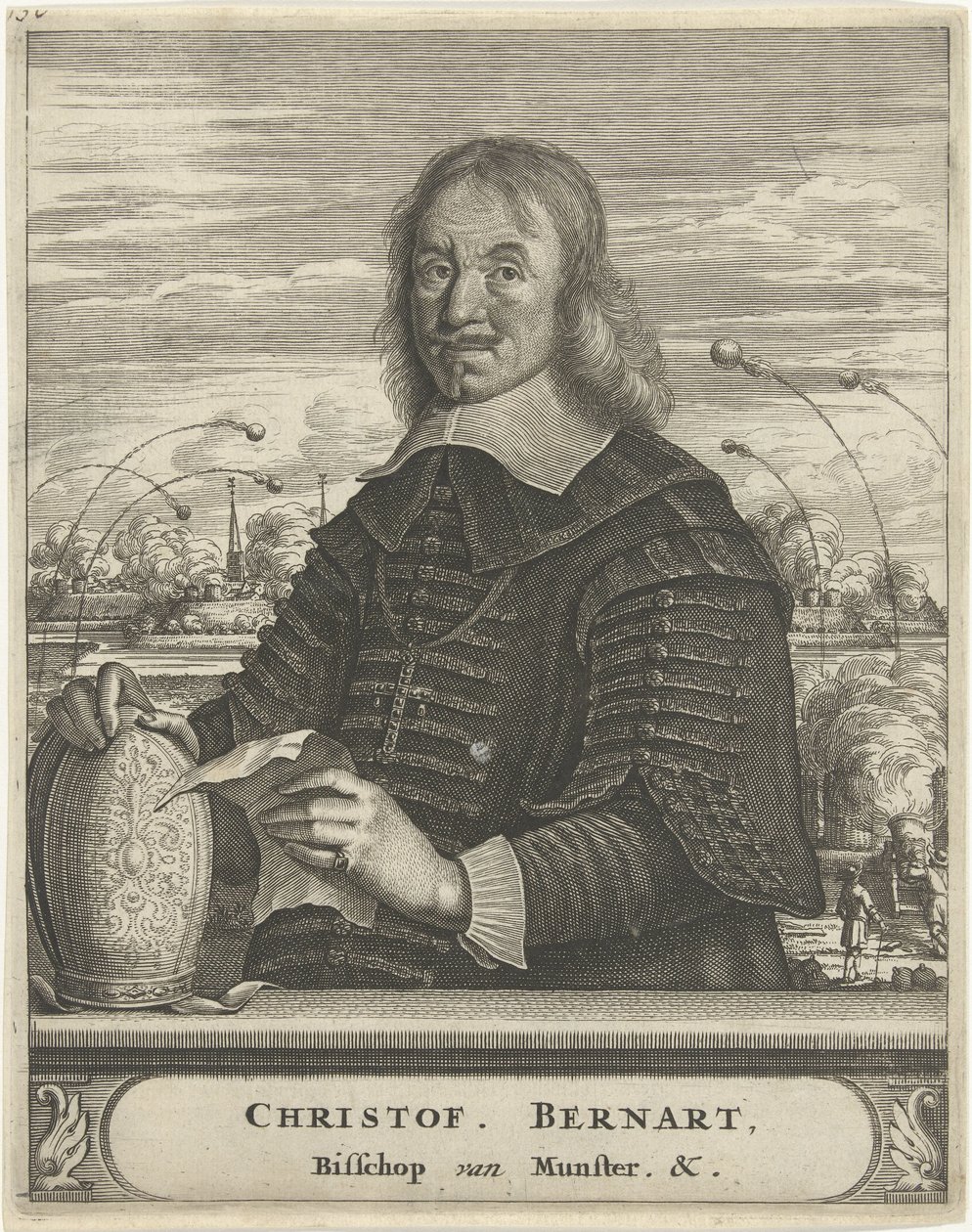 Retrato de Christoph Bernhard von Galen, bispo de Münster de Christiaan Hagen