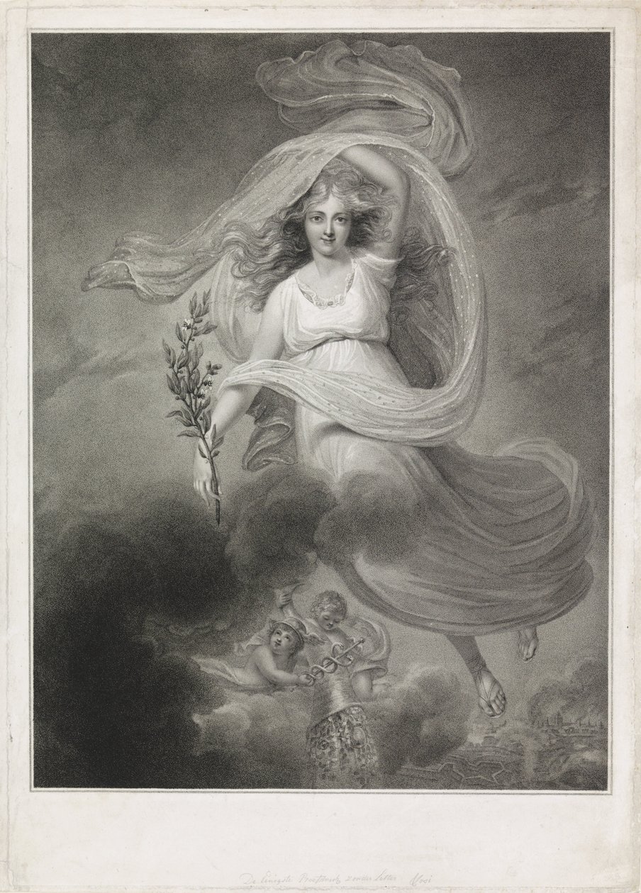 Alegoria da Paz de Amiens, 1802 de Christiaan Josi