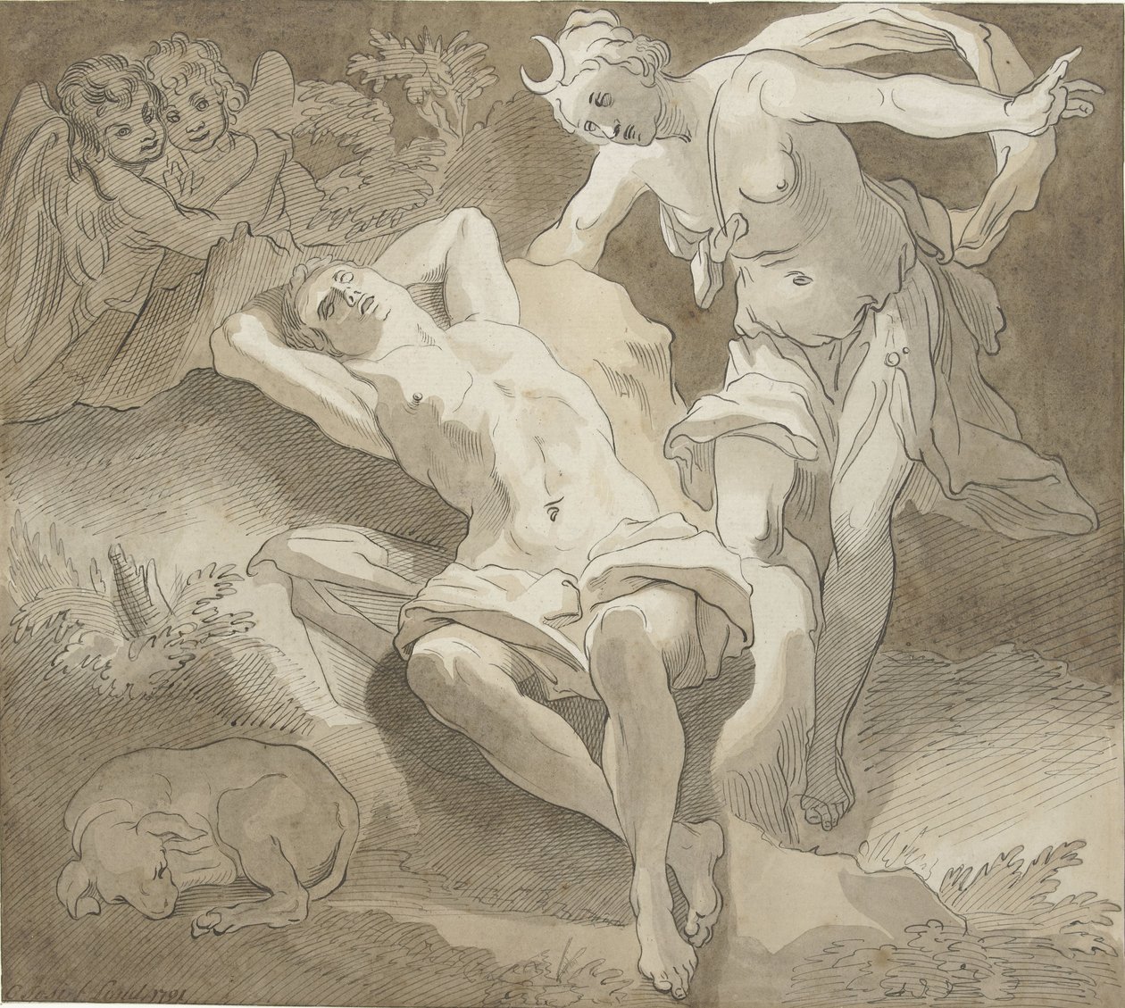 Selene e Endymion de Christiaan Josi