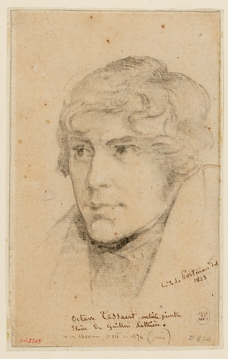 Retrato de Octave Tassaert de Christiaan Julius Lodewijk Portman