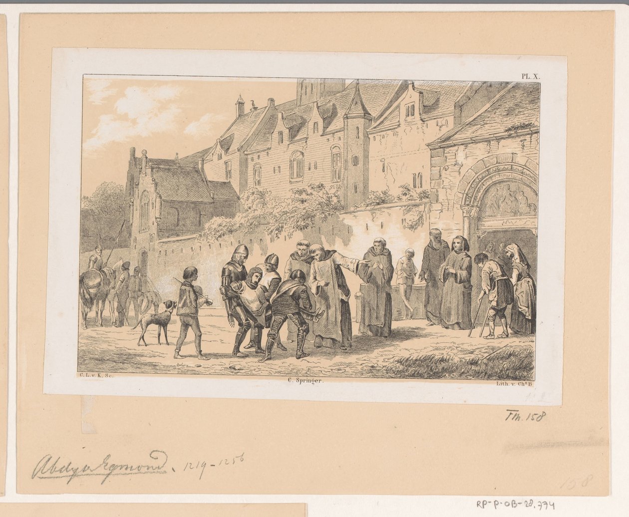 Abadia de Egmond, século XIII de Christiaan Lodewijk van Kesteren