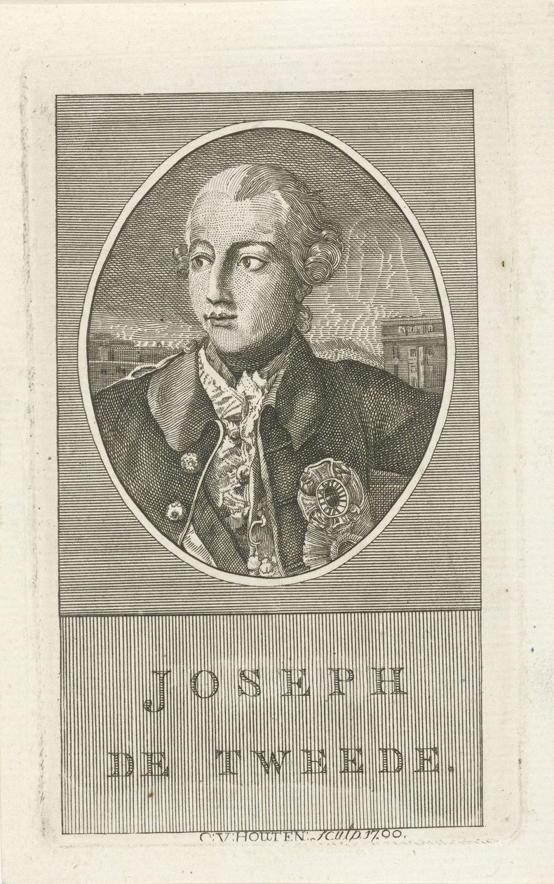Retrato de José II, imperador alemão de Christiaan van Houten