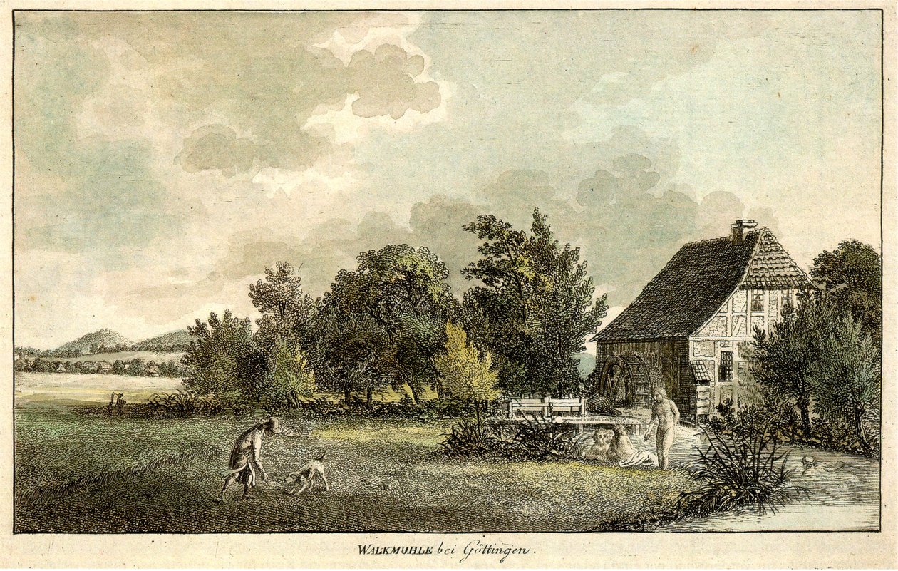 Walkemühle no Canal Leine ao sul do centro de Göttingen. de Christian Andreas Besemann
