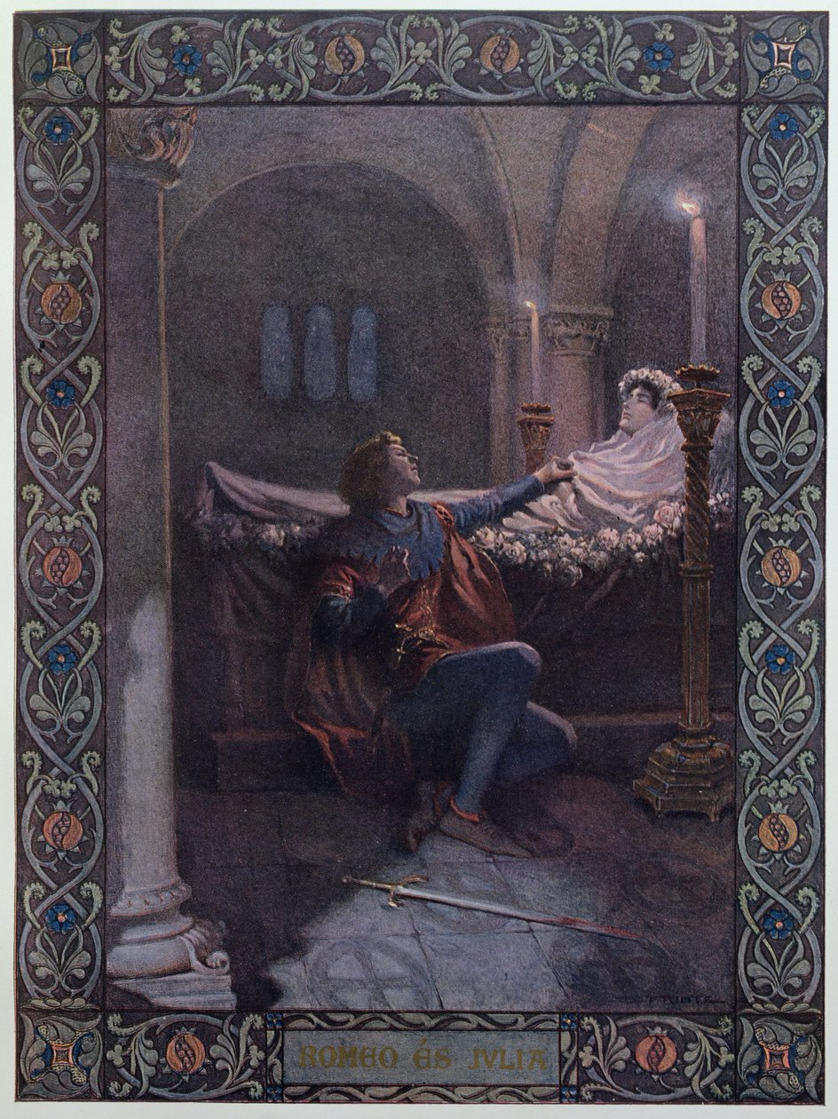 Romeu e Julieta, c.1900 de Christian August Printz