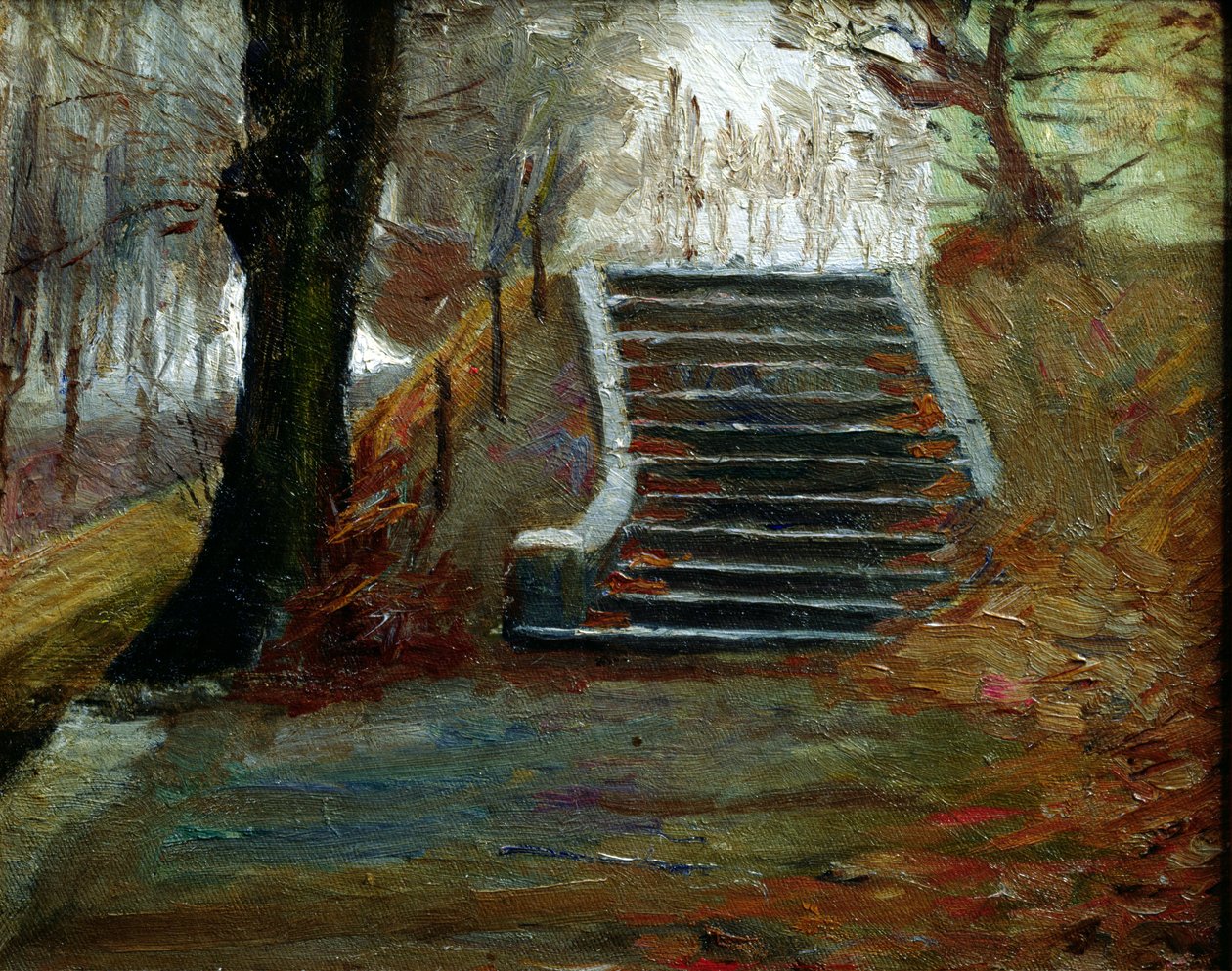As etapas nos jardins de Frederiksberg, Copenhaga de Christian Clausen