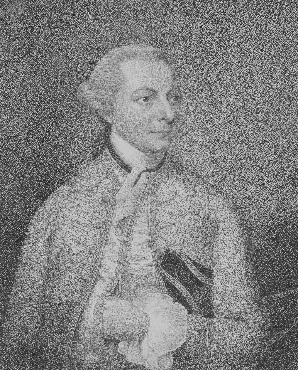 Christopher Anstey, gravado por Cantelowe Bestland de Christian Friedrich Zincke