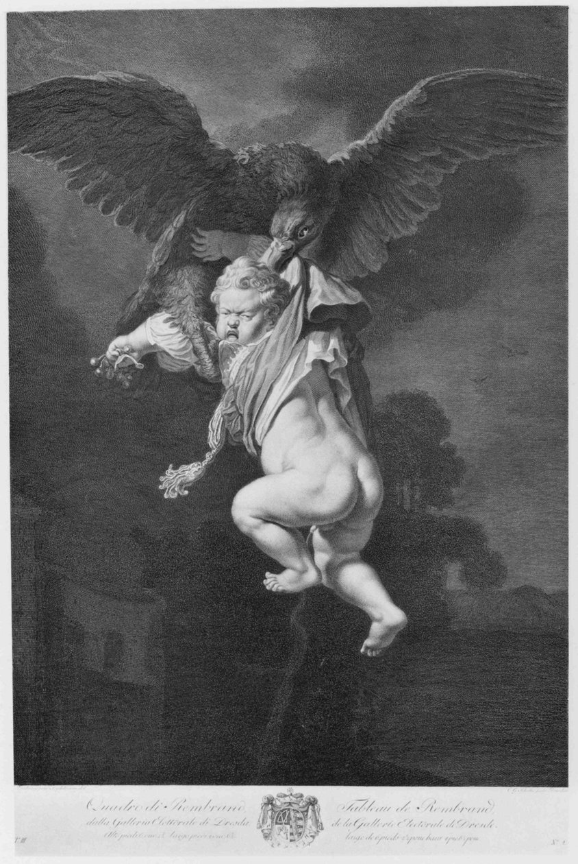 Ganimedes nas garras da águia de Christian Gottfried Schultze