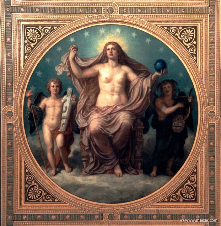 Afrodite Urania como padroeira das artes. de Christian Griepenkerl