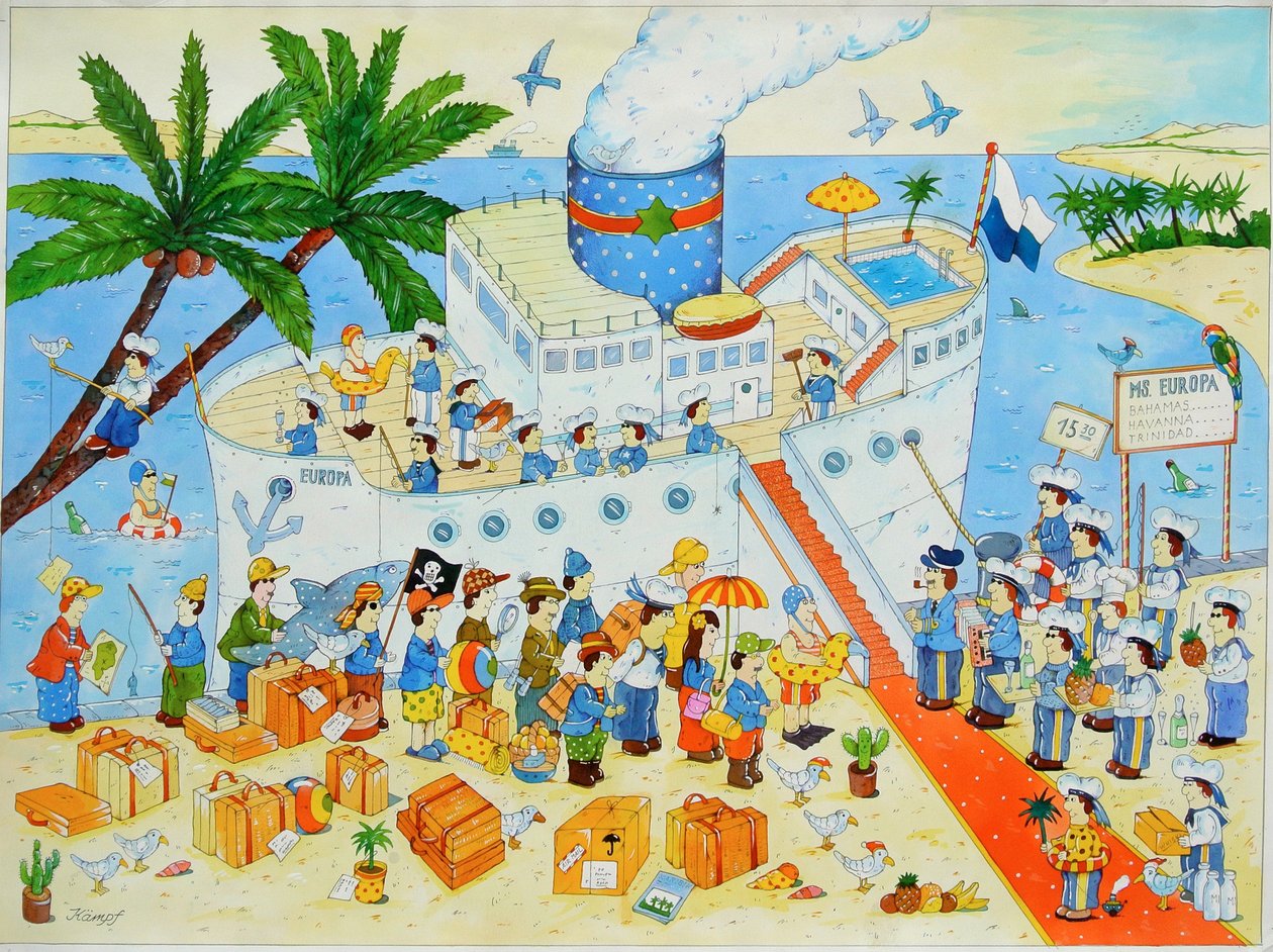 Steamer, 2003 (wc no papel) de Christian Kaempf