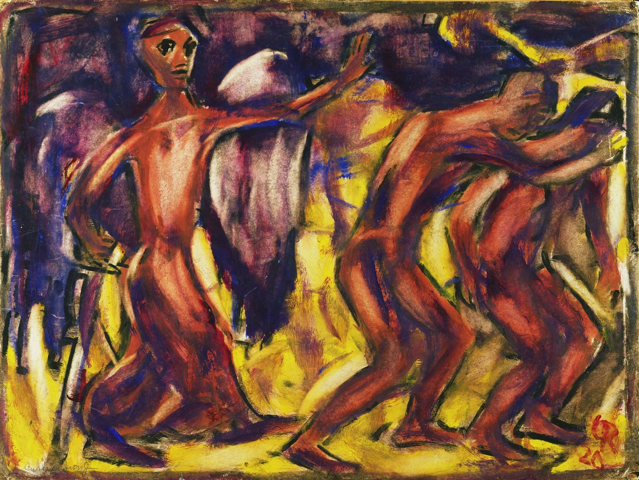 A Expulsão do Paraíso, 1920 de Christian Rohlfs