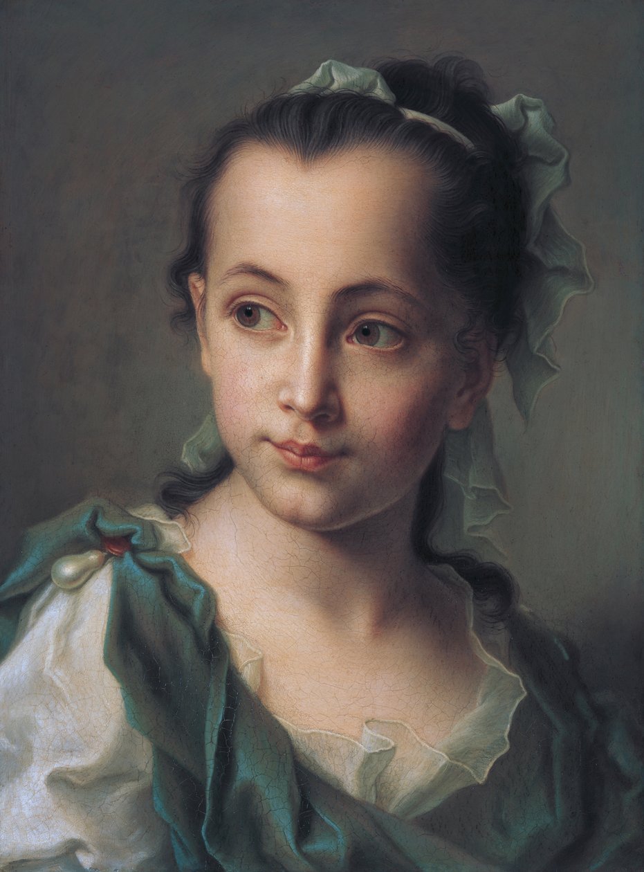 Retrato da filha do artista de Christian Seybold